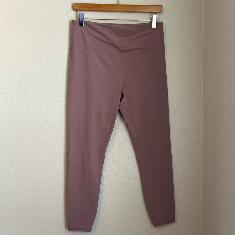Athleta Elation Ultra High Rise 7/8 Tight Mauve Leggings Large Tall Athleisure